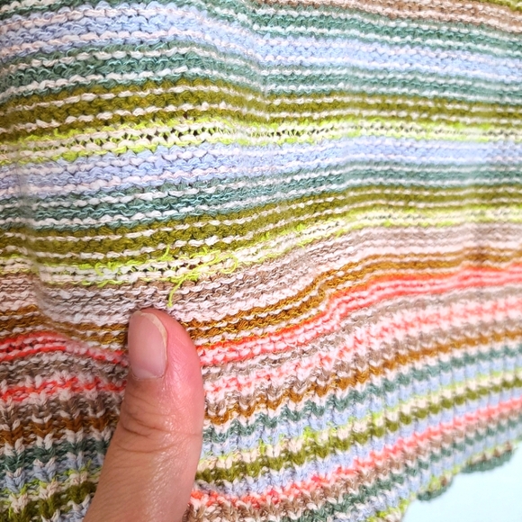 Anthropologie Daily Practice Knit Lounge Multicolor Beachy Top Size Medium - Picture 10 of 11